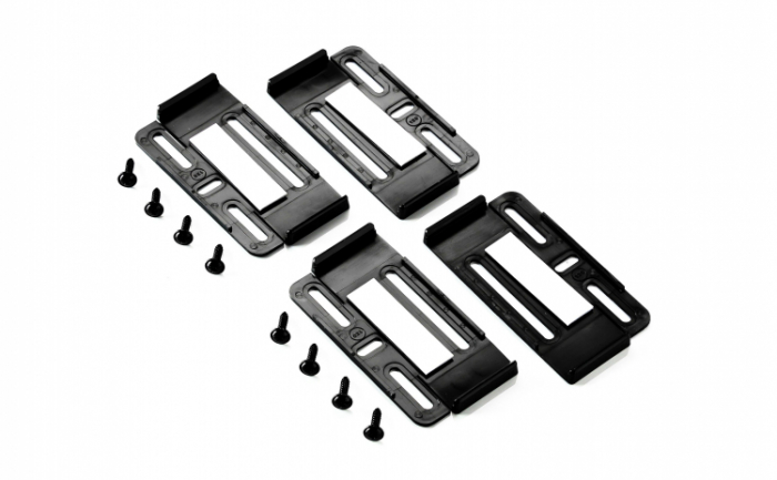 Set suport placute numar inmatriculare auto Premium Super Slim - 4 bucati (fata + spate), fara rama [6]