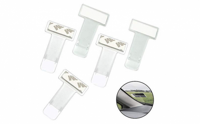 Suport/ clema parbriz pentru tichet de parcare, vigneta, autorizatii ARR, numar telefon [2]