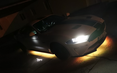 Banda LED auto RGBIC dinamica, lumini ambientale Premium sub masina, 2x150 cm si 4x50 cm, control aplicatie, pentru prezentare si show-uri auto [6]