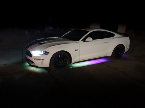 Banda LED auto RGBIC dinamica, lumini ambientale Premium sub masina, 2x150 cm si 4x50 cm, control aplicatie, pentru prezentare si show-uri auto [4]