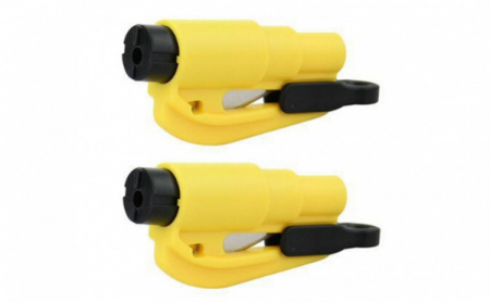 Breloc auto 3 in 1, cu ciocan spargere geamuri si taietor centura [3]