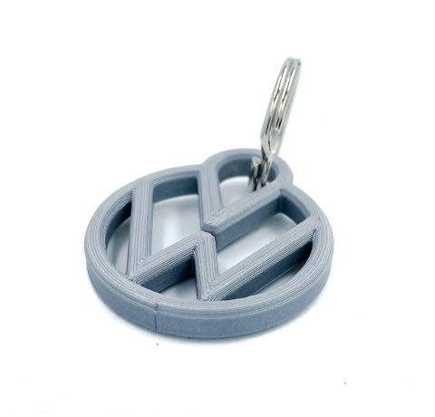 Breloc chei auto, plastic, gri perlat [1]