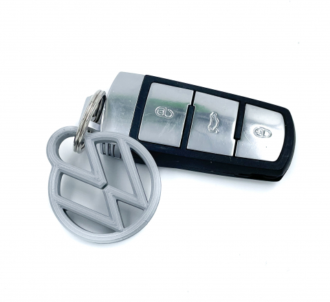 Breloc chei auto, plastic, gri perlat [2]