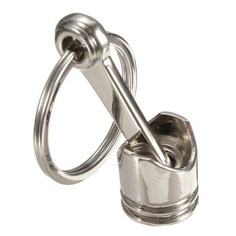 Brelocuri - Breloc chei auto, piston, metalic, gri