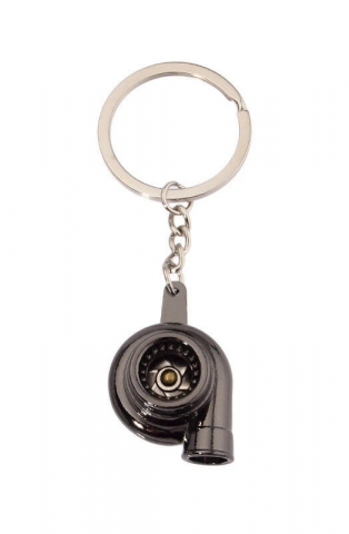 Breloc chei auto, turbina, metalic, gri cenusiu [5]