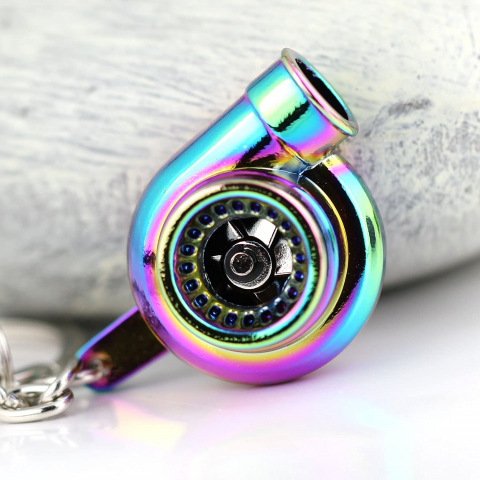 Brelocuri - Breloc chei auto, turbina, metalic, multicolor