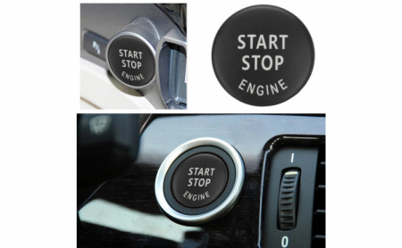 Capac buton start-stop, negru, compatibil BMW E60 E61 E70 E71 E83 E84 E87 E89 E90 E91 E92 E93 [3]