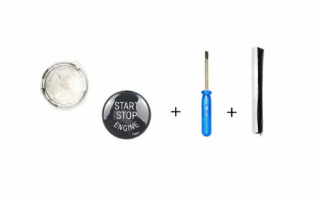 Capac buton start-stop, negru, compatibil BMW E60 E61 E70 E71 E83 E84 E87 E89 E90 E91 E92 E93 [6]