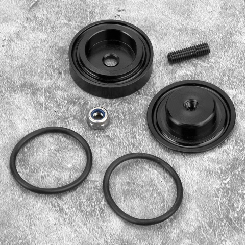 Dop anulare stergator luneta, aluminiu, 4 cm, negru [4]