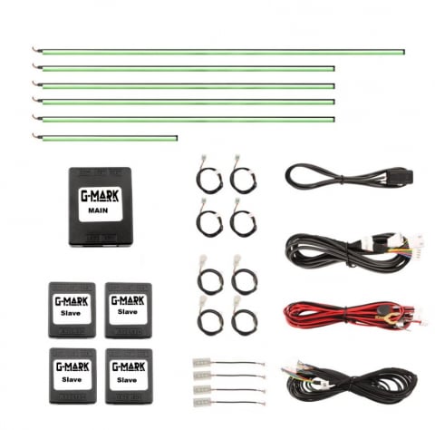 Iluminare interioara - Kit Lumini Ambientale Premium LED interior auto, Acrilice, RGB, 18 in 1, Conexiune Wireless, Iluminare pentru Bord, Fata Usa, Manere, Buzunare si Zona Picioarelor, cu control prin Aplicatie bluetooth