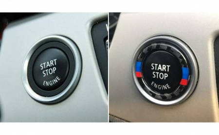 Ornament decorativ, inel pentru buton start-stop, compatibil BMW Seria 3 E90 E91 E92 E93 [6]