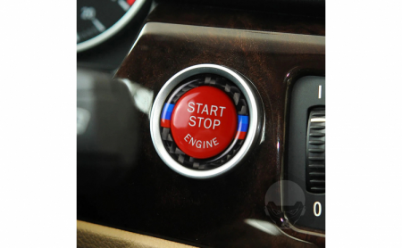 Ornament decorativ, inel pentru buton start-stop, compatibil BMW Seria 3 E90 E91 E92 E93 [5]