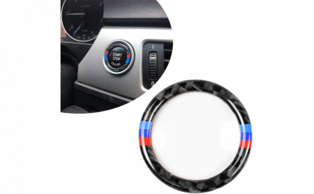 Ornament decorativ, inel pentru buton start-stop, compatibil BMW Seria 3 E90 E91 E92 E93 [2]