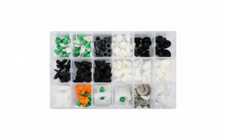 Set 160 clipsuri/ cleme auto de fixare QX19002, 12 dimensiuni, compatibile Audi, plastic [2]