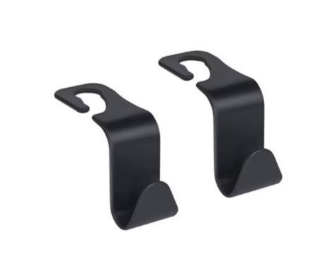 Accesorii auto - Set 2 carlige tetiera, pentru genti si bagaje, negre