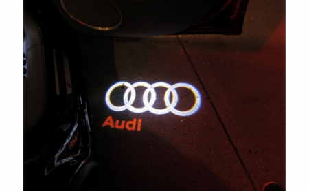 Set 2 proiectoare logo “Audi”, lumini portiere LED, holograme auto, dedicate Audi [2]
