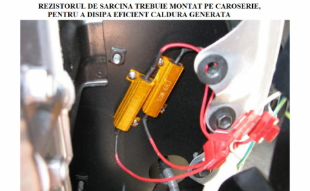 Set 2 rezistente anulare eroare bec ars, 50W 6OHM, pentru semnalizare LED/ iluminare LED placute inmatriculare [4]