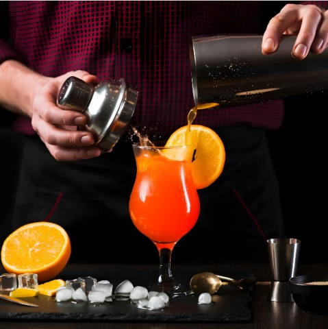 Set Cocktail Shaker pentru preparare bauturi, din otel inoxidabil, argintiu [3]
