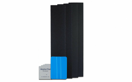 Suporturi auto - Set suport placute numar de inmatriculare auto velcro, fara rama, autocolant, 4 bucati (fata - spate)
