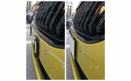 Set suport placute numar inmatriculare auto Premium Super Slim - 4 bucati (fata + spate), fara rama [4]