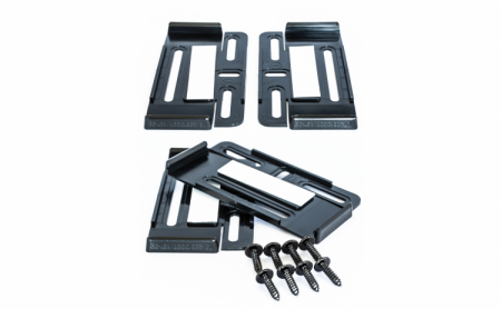 Suporturi auto - Set suport placute numar inmatriculare auto Premium Super Slim - 4 bucati (fata + spate), fara rama