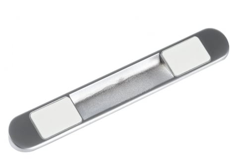 Suport auto bord cu numar de telefon pentru parcare temporara cu cifre magnetice si fosforescente, metalic, argintiu [3]