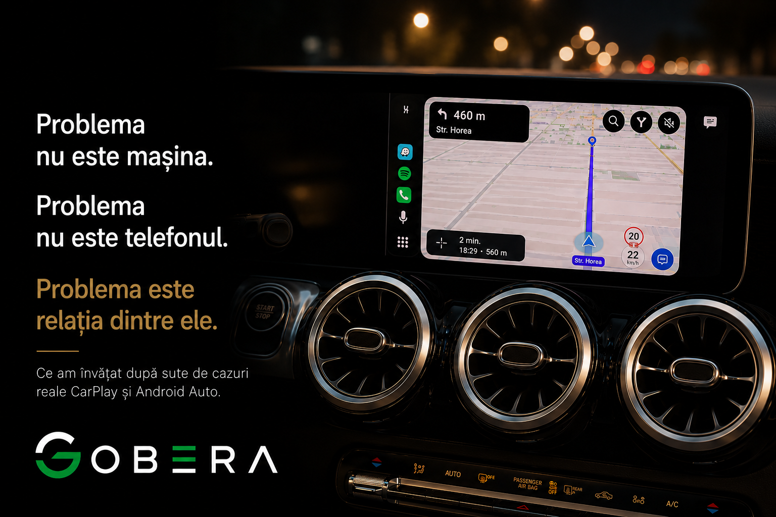Problema nu este mașina. Problema nu este telefonul. Problema este relația dintre ele. Ce am învățat după sute de cazuri reale CarPlay și Android Auto
