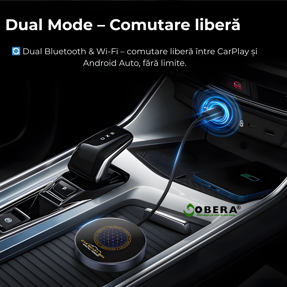 Adaptor Auto AI Box – Wireless CarPlay & Android Auto, Android 13, Procesor Snapdragon 6125, 4GB+64GB, 4G, HDMI 4K, YouTube & Netflix [3]