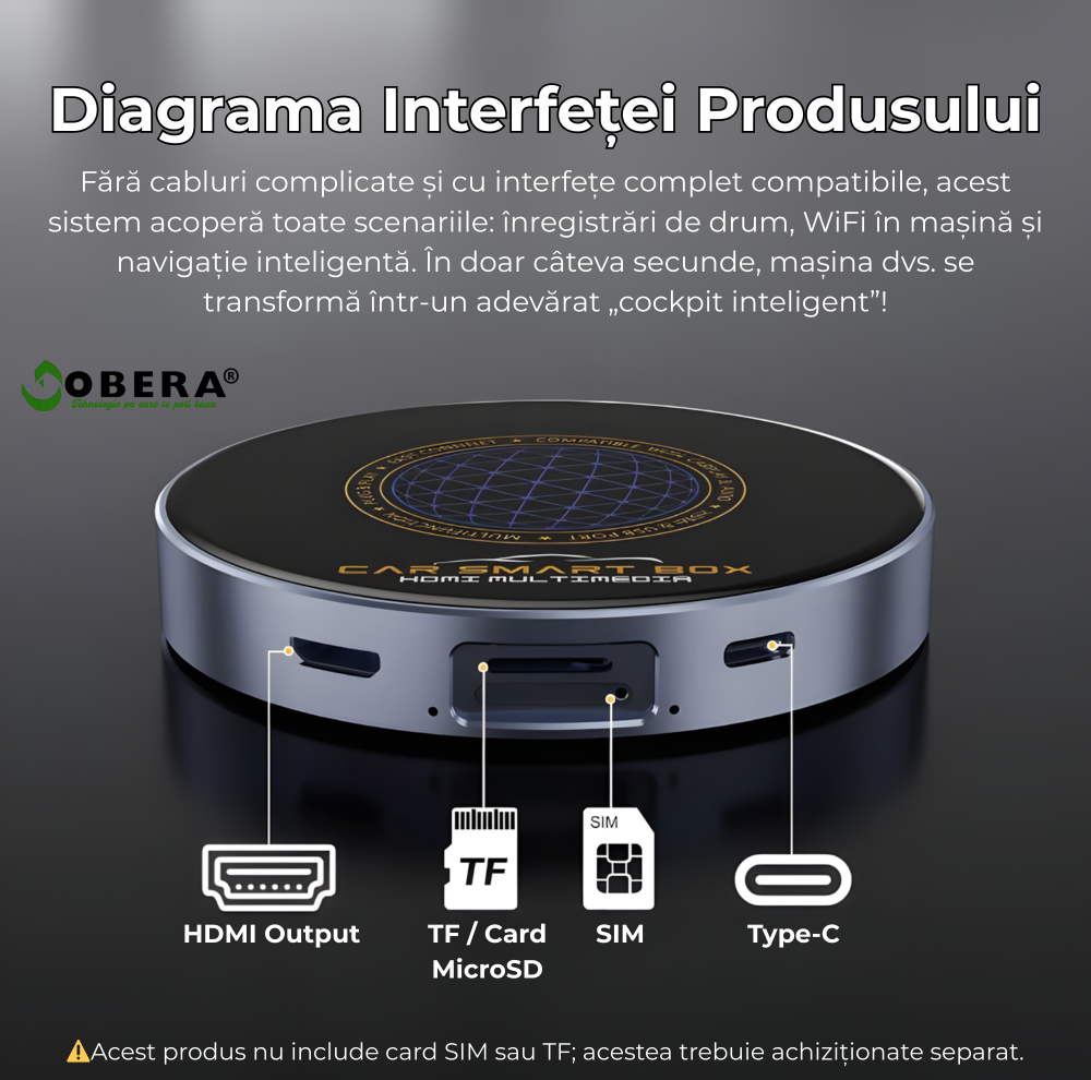 Adaptor Auto AI Box – Wireless CarPlay & Android Auto, Android 13, Procesor Snapdragon 6125, 4GB+64GB, 4G, HDMI 4K, YouTube & Netflix [4]