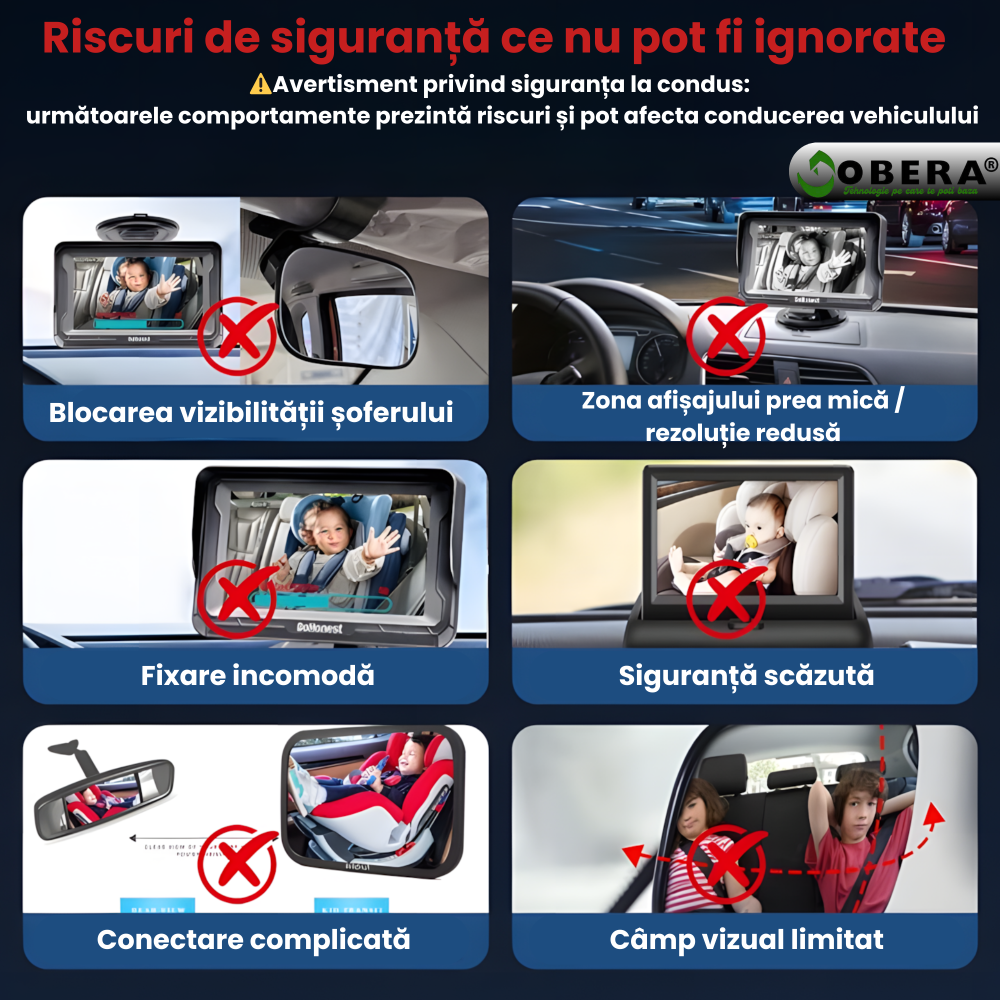 Adaptor Smart Car Monitor goBERA®️CarPlay & Android Auto Wireless, Plug & Play, Bluetooth 5.0, Wi-Fi 5G, procesor A7, control vocal și touch, reconectare automată, PIP, compatibil iOS & Android, Negru [6]