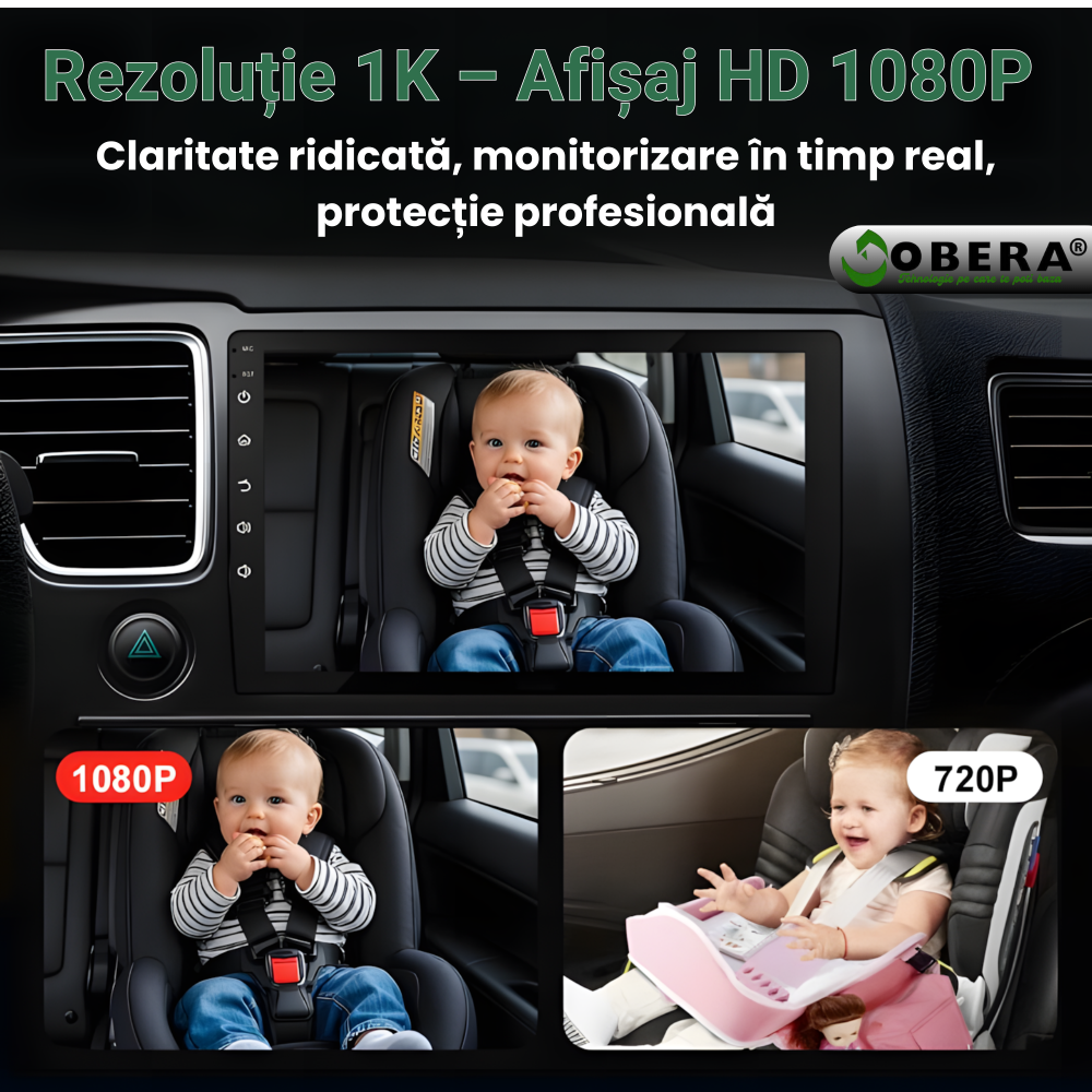 Adaptor Smart Car Monitor goBERA®️CarPlay & Android Auto Wireless, Plug & Play, Bluetooth 5.0, Wi-Fi 5G, procesor A7, control vocal și touch, reconectare automată, PIP, compatibil iOS & Android, Negru [5]