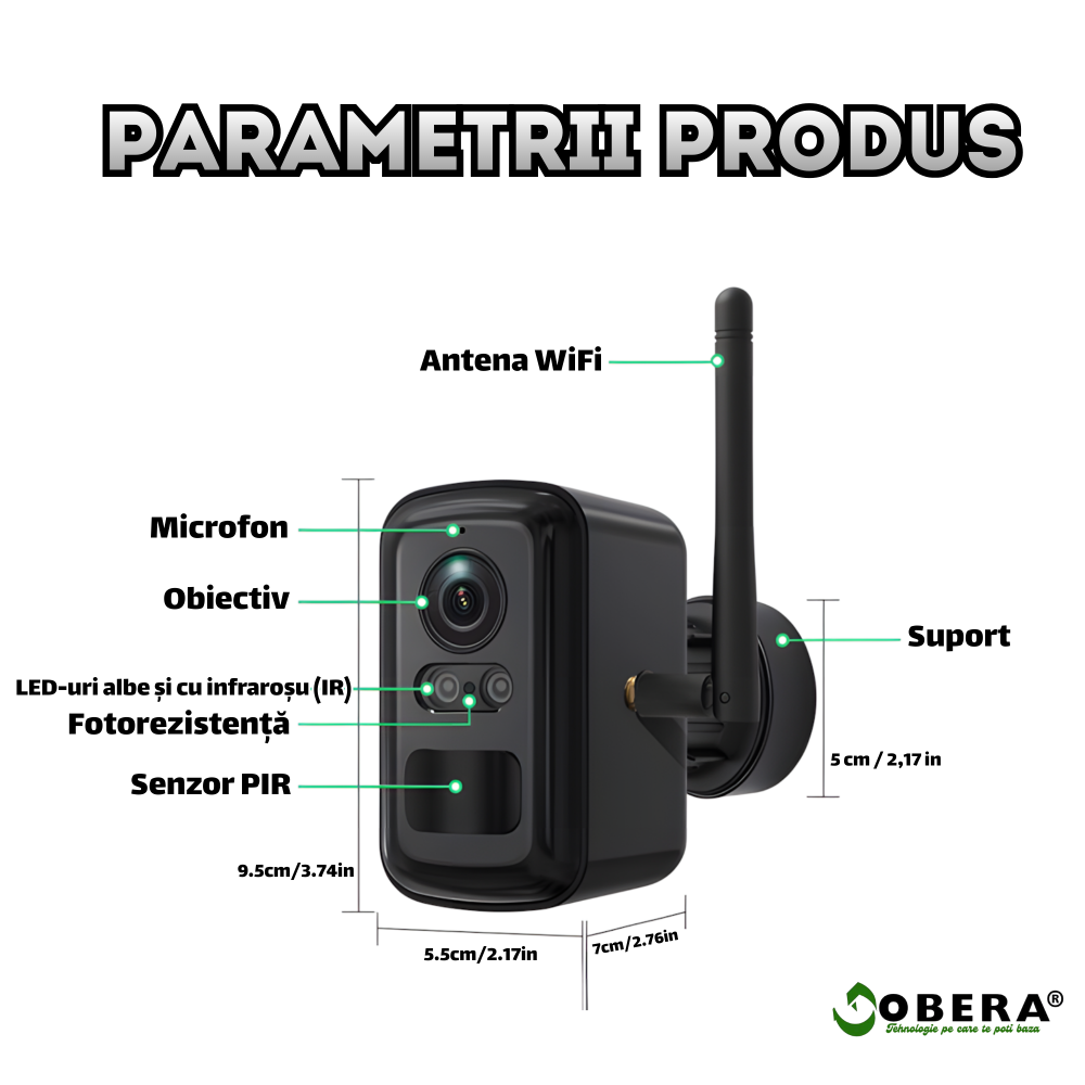 Home Hub Combo Kit + Camere Solare  3MP + 3MP, PIR, Night Vision Dual Mode, WIFI 600m, Cloud & TF Card [11]