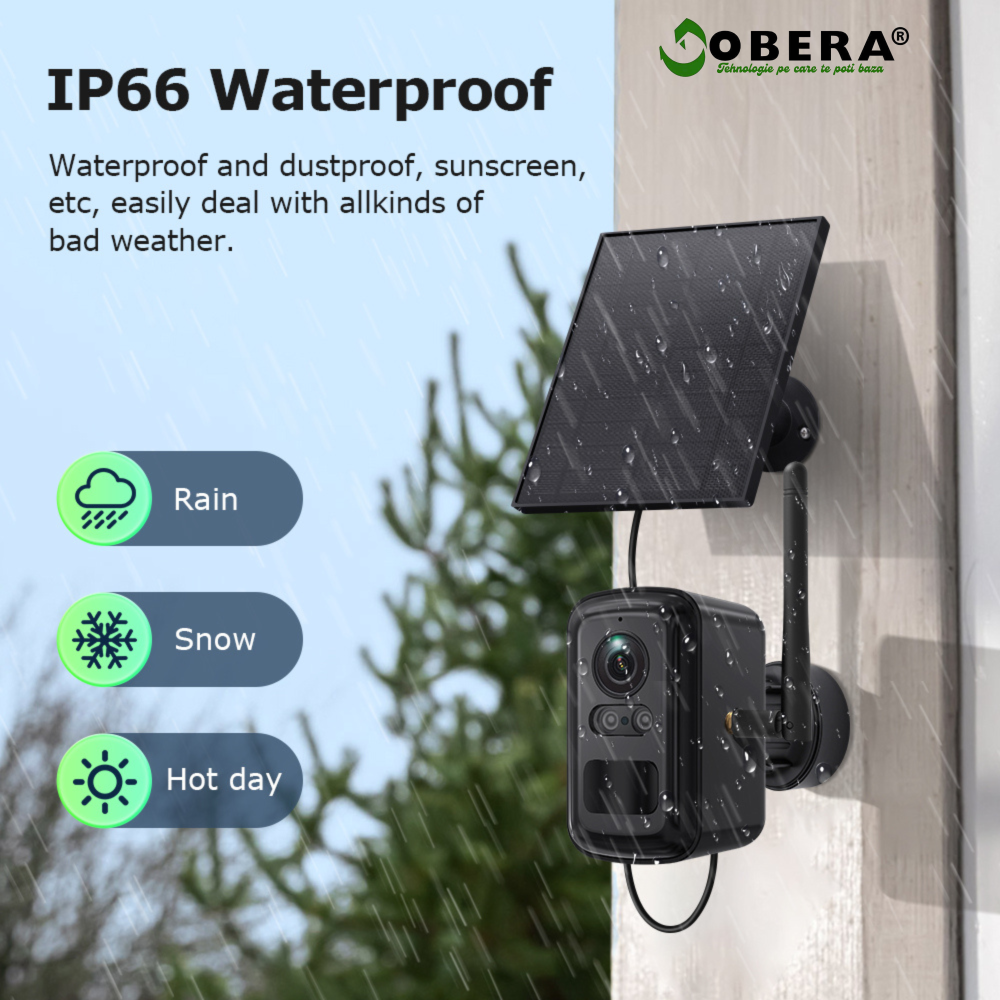 Home Hub Combo Kit + Camere Solare  3MP + 3MP, PIR, Night Vision Dual Mode, WIFI 600m, Cloud & TF Card [9]