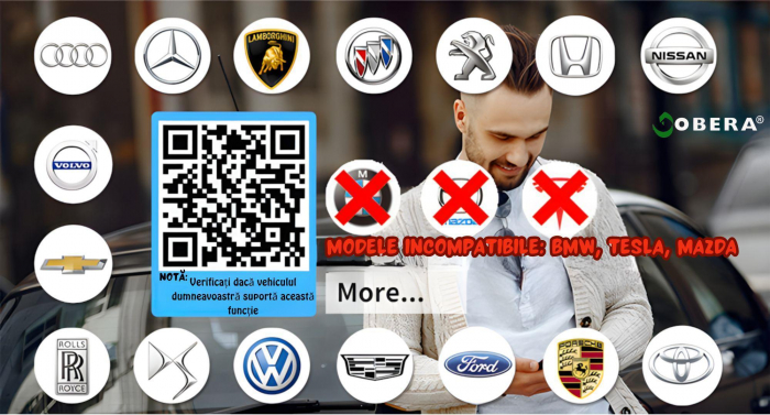 Modul AI Box auto wireless Carplay si Android Auto goBERA® pentru masini cu CarPlay cu fir din fabrica, 2GB/32GB Android 10, Suport Netflix si YouTube, Play Store, Card TF, Plug and Play [5]