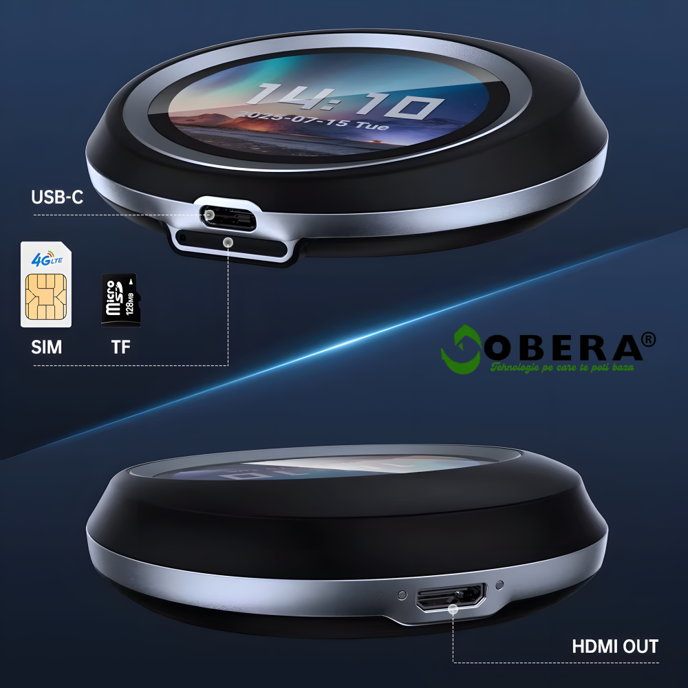 Sistem Multimedia Auto 3-în-1 cu Android 14, CarPlay Wireless, Android Auto Wireless, Touchscreen Control, HDMI pentru Ecran Extern, Procesor Qualcomm QCM6125 Octa-Core, 8GB RAM + 128GB ROM [8]