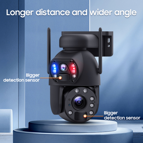 Camera de Supraveghere 24/7 goBERA®, 3MP+3MP, Panou Solar 20W, Baterie 20000mAh, Zoom Optic 20X, Detectie Umana PIR, Vedere Nocturna 30m, Pan-Tilt, Audio Bidirectional, IP66, Stocare Cloud/TF 128GB [1]