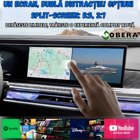 Adaptor AI Box pentru BMW, goBERA®, Android 13, Snapdragon QCM6125, 8GB RAM + 128GB ROM, Wi-Fi Dual 2.4/5GHz, Bluetooth 5.2, Split-Screen 5:5/3:7, GPS+GLONASS+Beidou, Aplicatii Multimedia, Plug & Play [7]