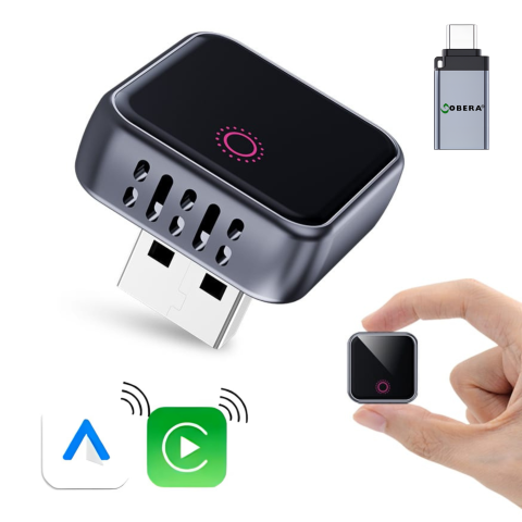 Adaptoare Wireless CarPlay & Android Auto – Experiență Smart în Mașină - Adaptor CarPlay wireless, Android Auto wireless, Mini Wireless goBERA, Bluetooth 5.3, Wi-Fi dual-band, Plug & Play auto, compatibil iPhone și Android, hands-free mașină, conexiune rapidă.