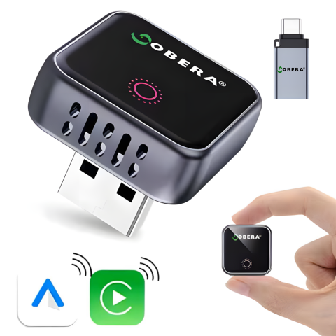 Adaptoare Wireless CarPlay & Android Auto – Experiență Smart în Mașină - Adaptor CarPlay wireless, Android Auto wireless, Mini Wireless goBERA, Bluetooth 5.3, Wi-Fi dual-band, Plug & Play auto, compatibil iPhone și Android, hands-free mașină, conexiune rapidă.