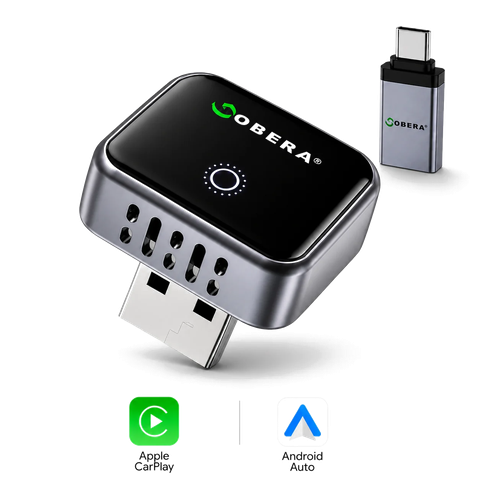 Adaptor Wireless CarPlay & Android Auto goBERA® Mini – Bluetooth 5.3, Wi-Fi 5G, Plug & Play, Reconectare automată, Compatibil iPhone & Android [14]