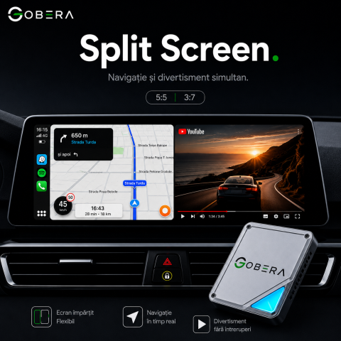 AI Box BMW goBERA® – Android 13 cu Netflix, YouTube, Waze și Google Maps pe ecranul original BMW, Snapdragon QCM6125, 8GB RAM, 128GB [6]