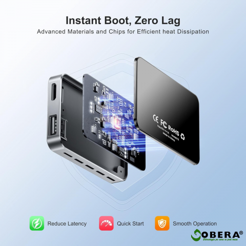 AI Box goBERA®, Adaptor Wireless CarPlay&Android Auto, Android 13, WiFi Dual 2.4/5GHz, HDMI 4K, Netflix, YouTube, Spotify, Bluetooth 5.0, Control Vocal, 4GB+32GB, Plug & Play pentru Masini cu CarPlay [5]