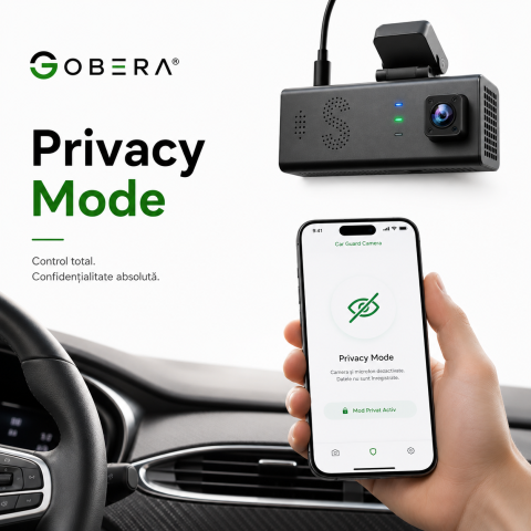 Camera auto de bord, Supraveghere parcare, 4G, GPS goBERA®, Dual Lens 3MP+3MP, Radar fata spate, OBD, Vedere nocturna, WiFi, Full HD, Monitorizare Parcare 24H, Aplicatie dedicata [10]