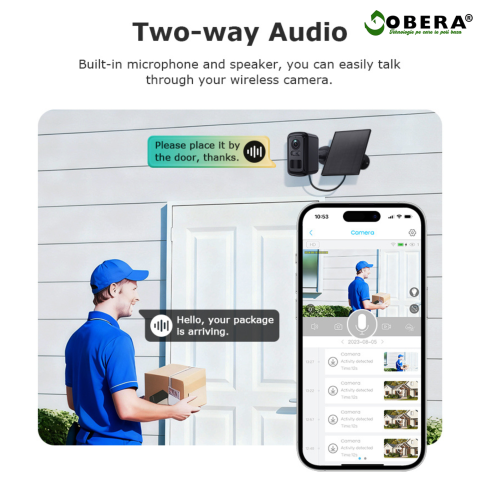 Camera Supraveghere Solara Wireless, Detectare Umana PIR, 3W Panou Solar, Baterie 5200mAh, 4G, Vedere Noapte Color, IP66,Neagra [13]