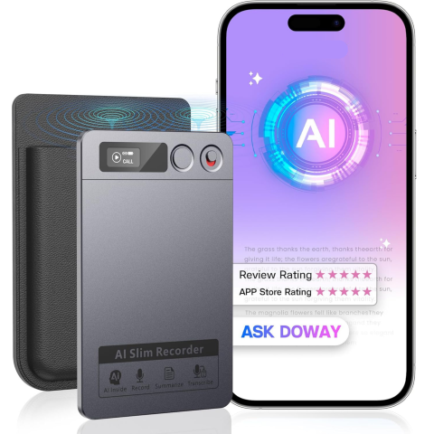 Toate Produsele goBERA® - Recorder AI goBERA® – Reportofon Digital Inteligent, 64GB Memorie, Transcriere Automata, Rezumat AI, Reducere Zgomot, Microfoane Duale, 30h Inregistrare, Standby 166 Zile, Portabil 30g,Cloud Securizat