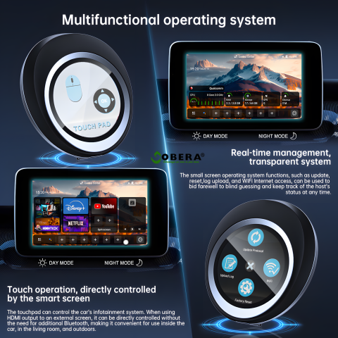 Sistem Multimedia Auto 3-în-1 cu Android 14, CarPlay Wireless, Android Auto Wireless, Touchscreen Control, HDMI pentru Ecran Extern, Procesor Qualcomm QCM6125 Octa-Core, 8GB RAM + 128GB ROM [6]