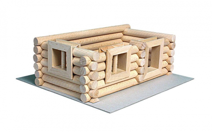 Set constructie arhitectura Vario Suitcase, 72 piese din lemn, Walachia [5]