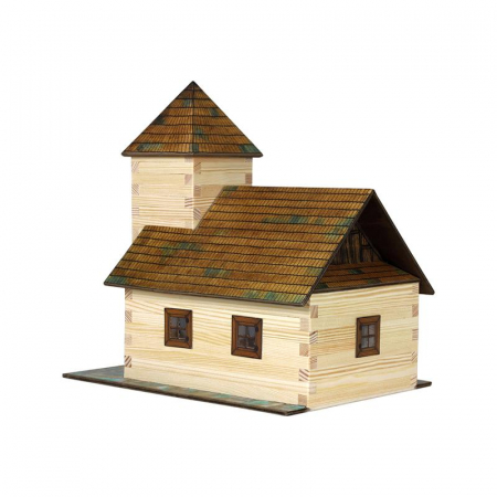 Set constructie arhitectura Biserica, 213 piese din lemn, Walachia [1]