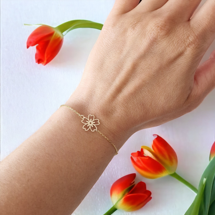 Bratara aur 14 k floare [2]