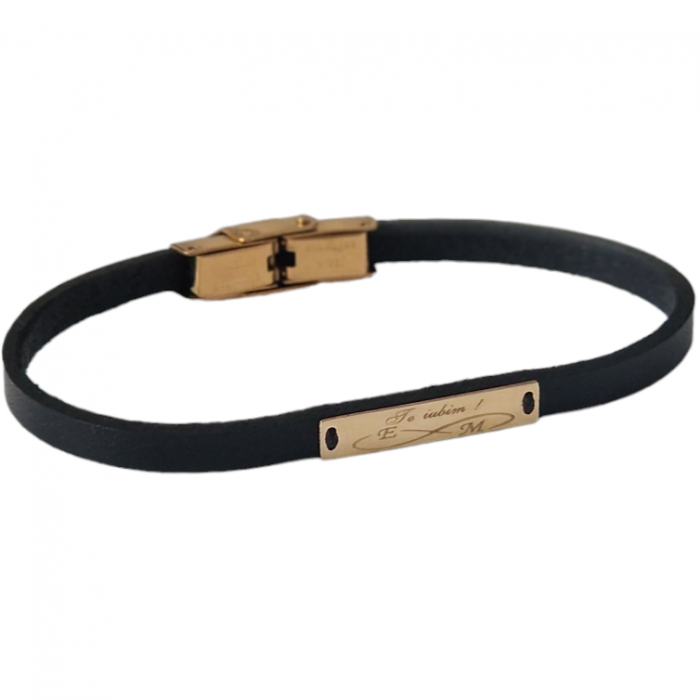 Bratara barbati aur 14k tablita personalizata [17]